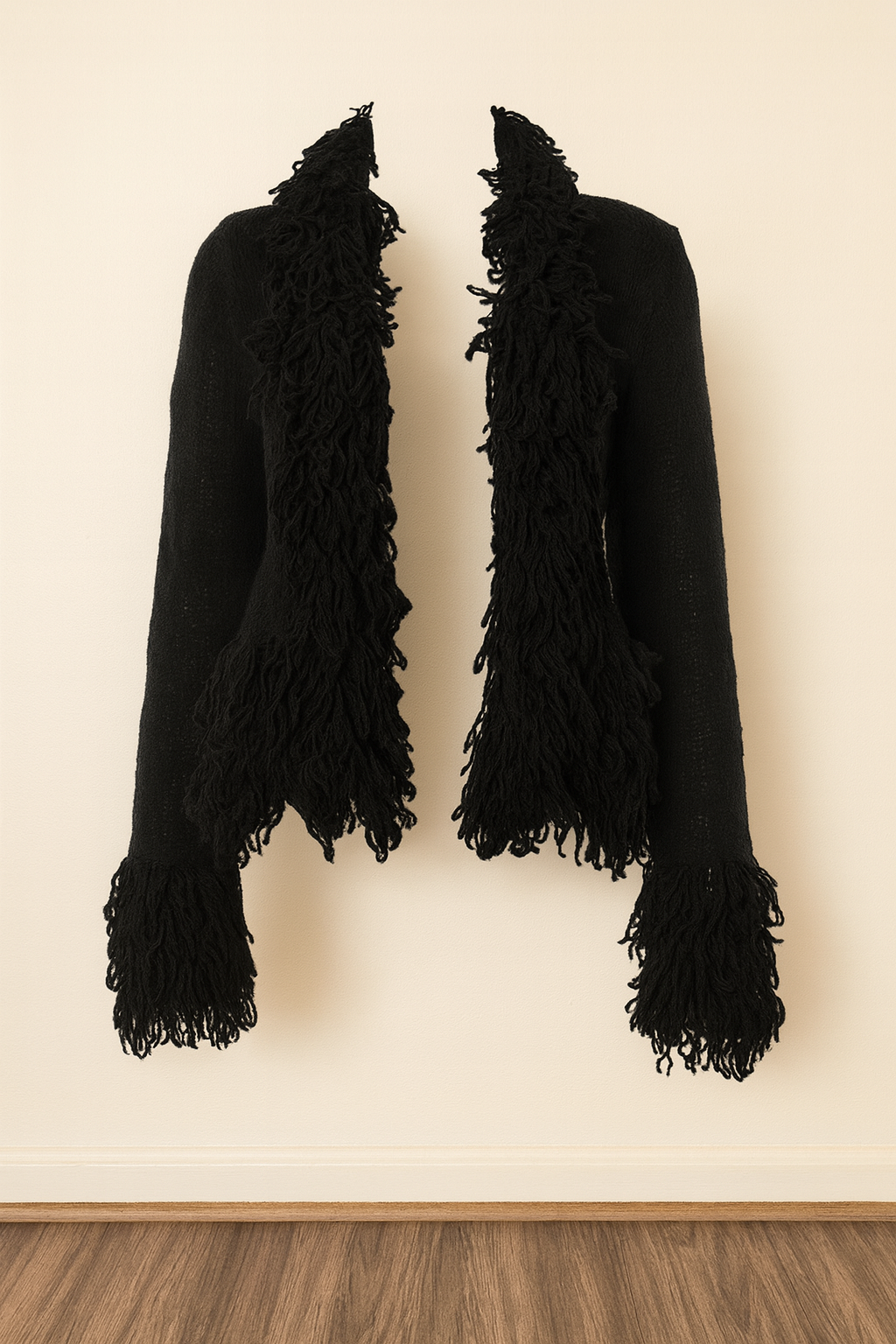 Baddie night fringe sweater